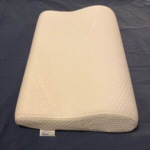 Firm Tempur-pedic contoured pillow.